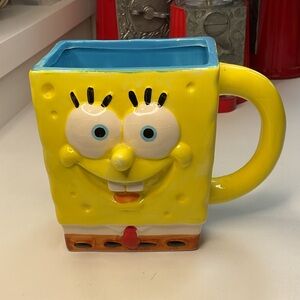 Nickelodeon Yellow and Blue SpongeBob Mug